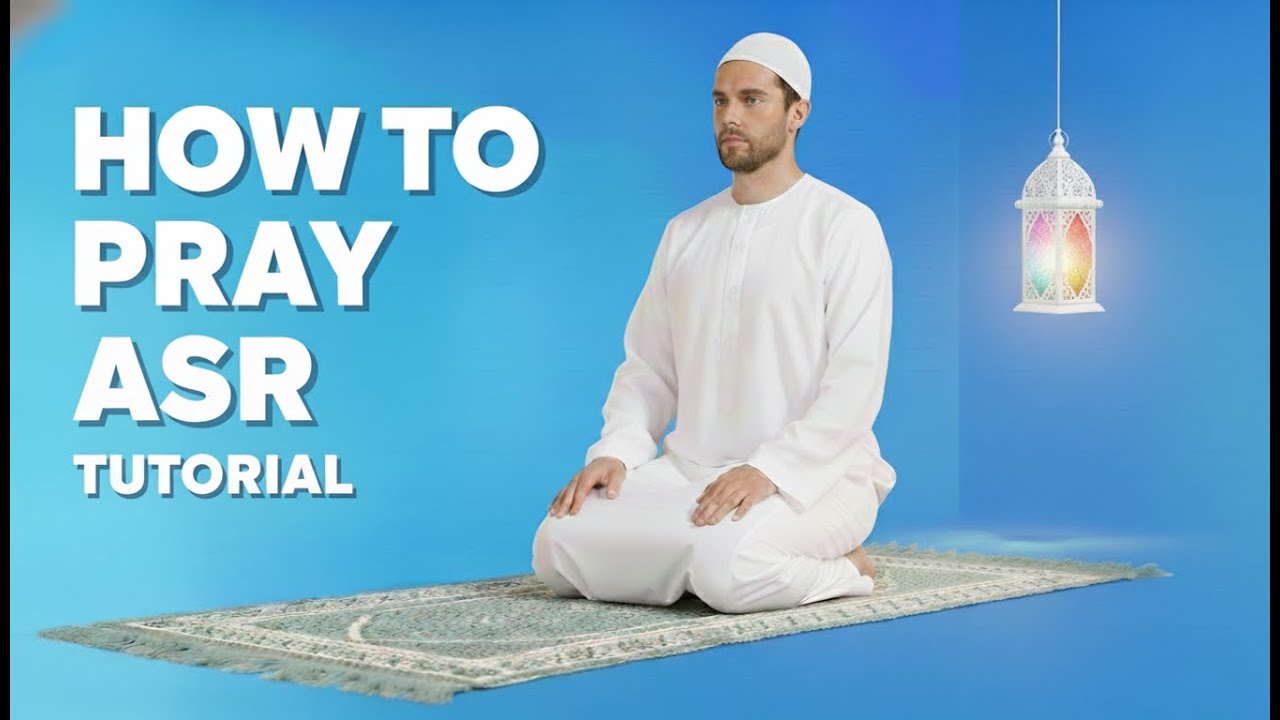 How to Pray Asr (4 Rakat) Step by Step | Easy Salah Guide for Beginners (With Subtitles)
