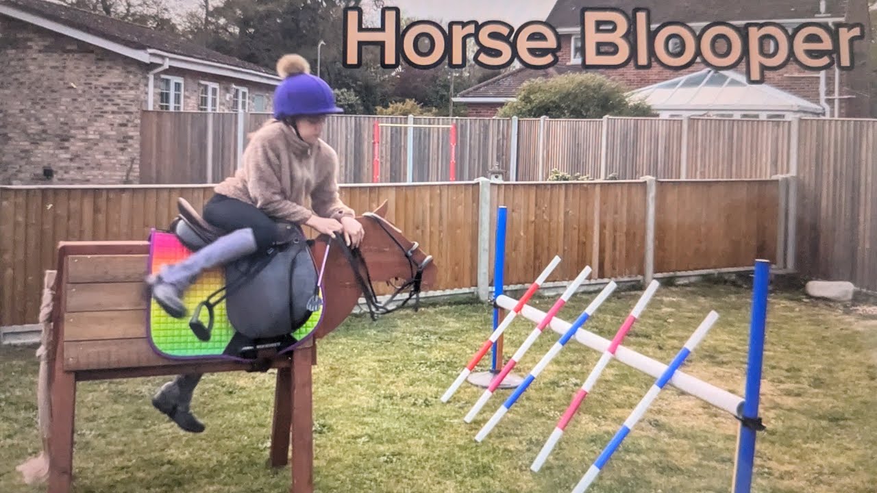 I fell off Ned! Horse riding blooper!Showjumping fail!