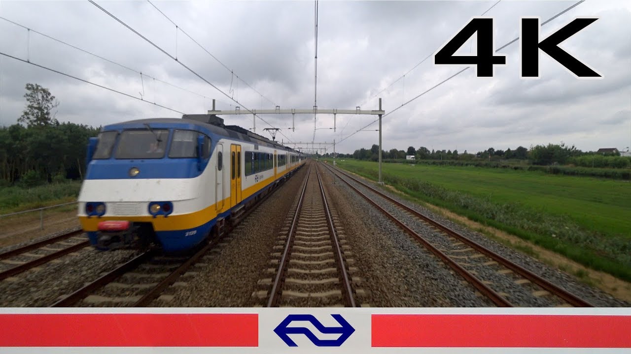ZO ONTSTAAT VERTRAGING persoon langs spoor CABVIEW HOLLAND Haarlem - Den Haag VIRM 8aug 2018