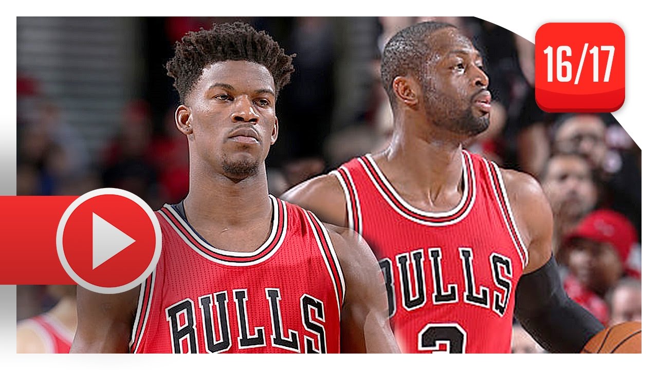Jimmy Butler & Dwyane Wade Full Highlights vs Trail Blazers (2016.11.15) - 46 Pts, 17 Reb