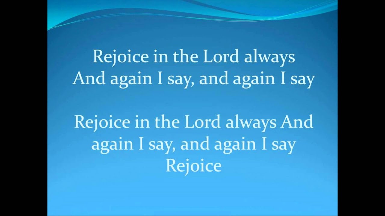 Again I Say Rejoice By Israel Houghton & New Breed with Lyrics