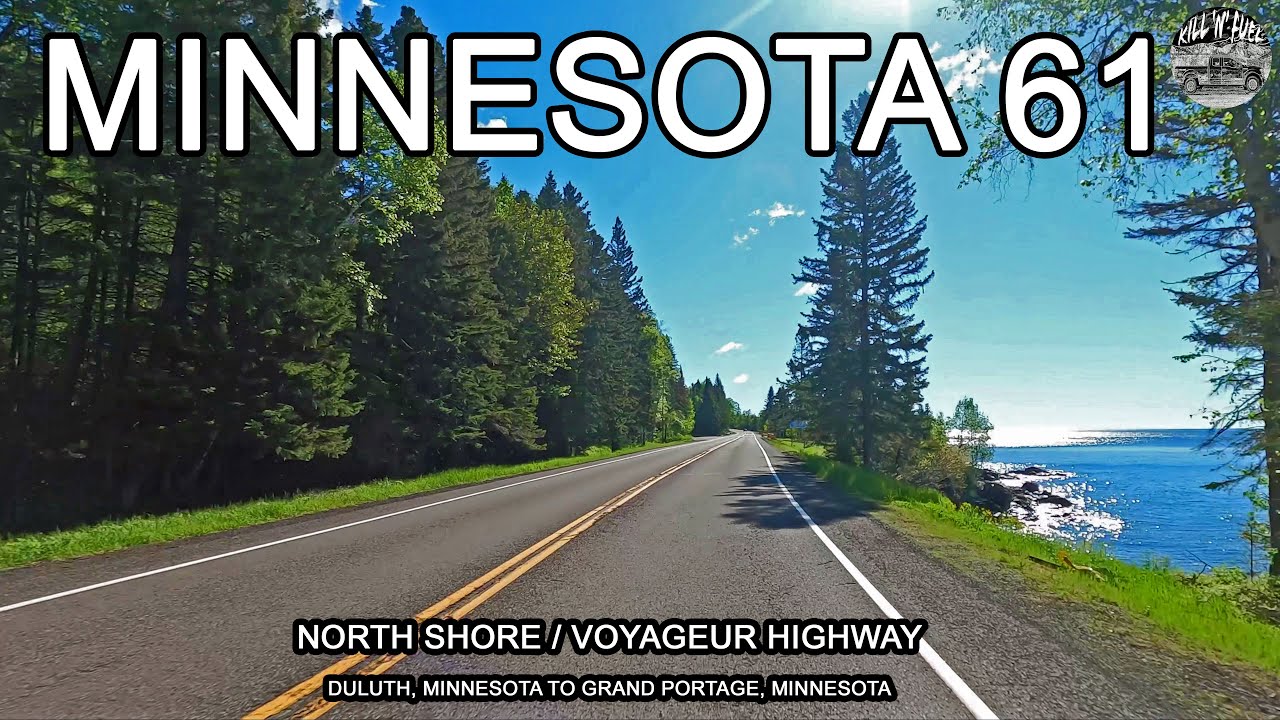 4K Minnesota 61 a.k.a. North Shore / Voyageur Highway Duluth, Minnesota to Grand Portage, Minnesota