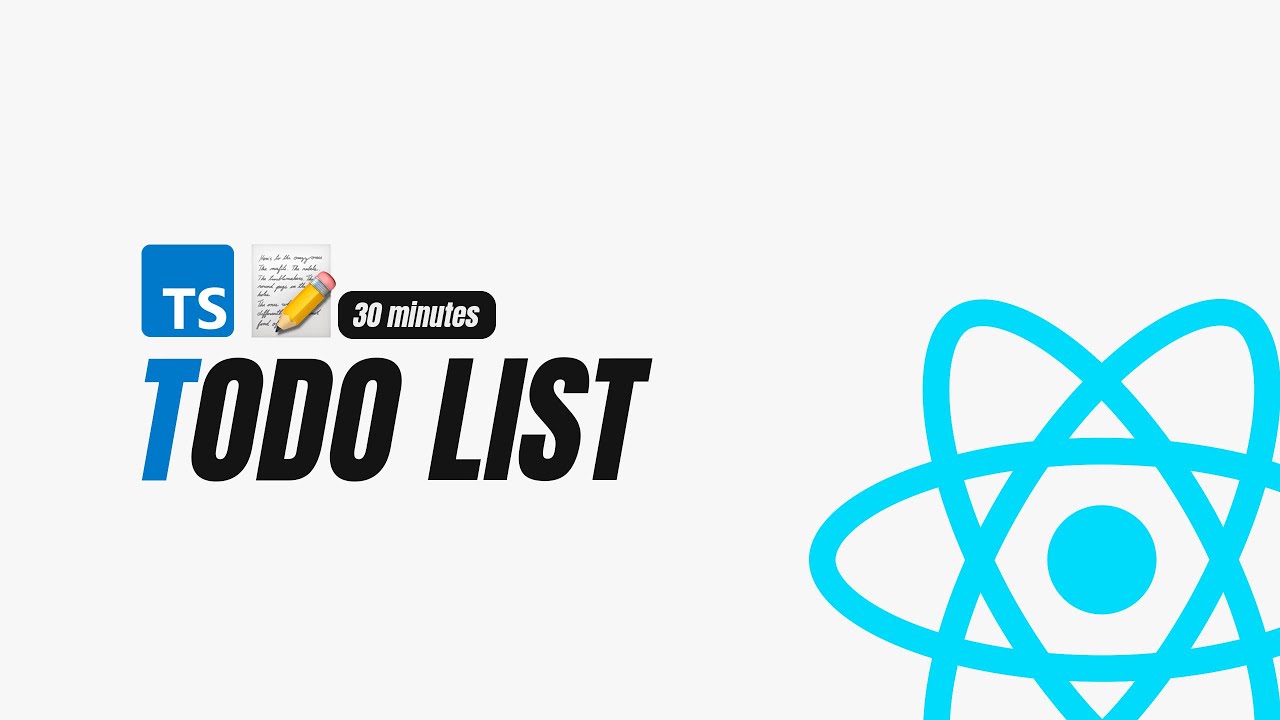 📝 TODO LIST React + Typescript - ЗА 30 минут