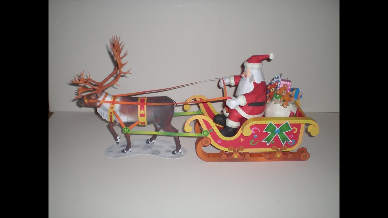 Weihnachtsmann - Santa Claus - Kartonmodell - #papercraft