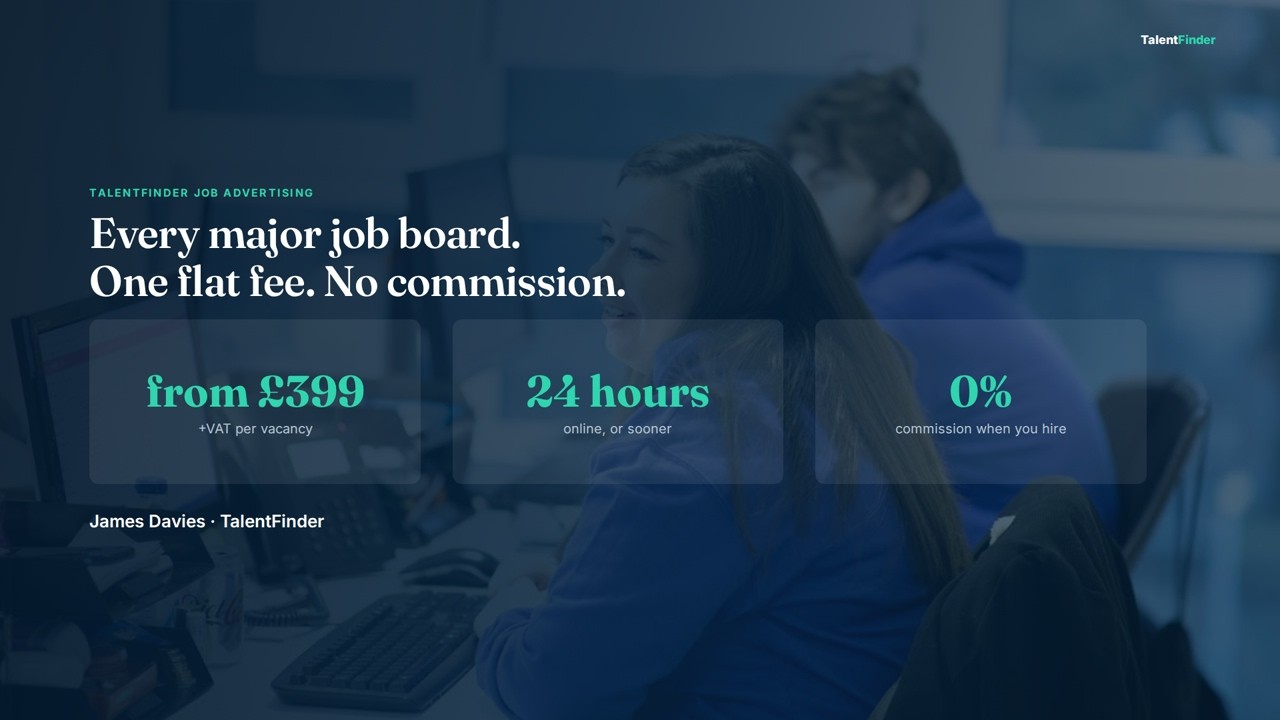 Advertise Your Job on Every Major UK Board &mdash; From &pound;399, No Commission