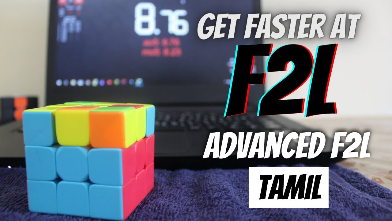 Get Faster at F2L/5 tips/Advanced F2L/CFOP/Tamil