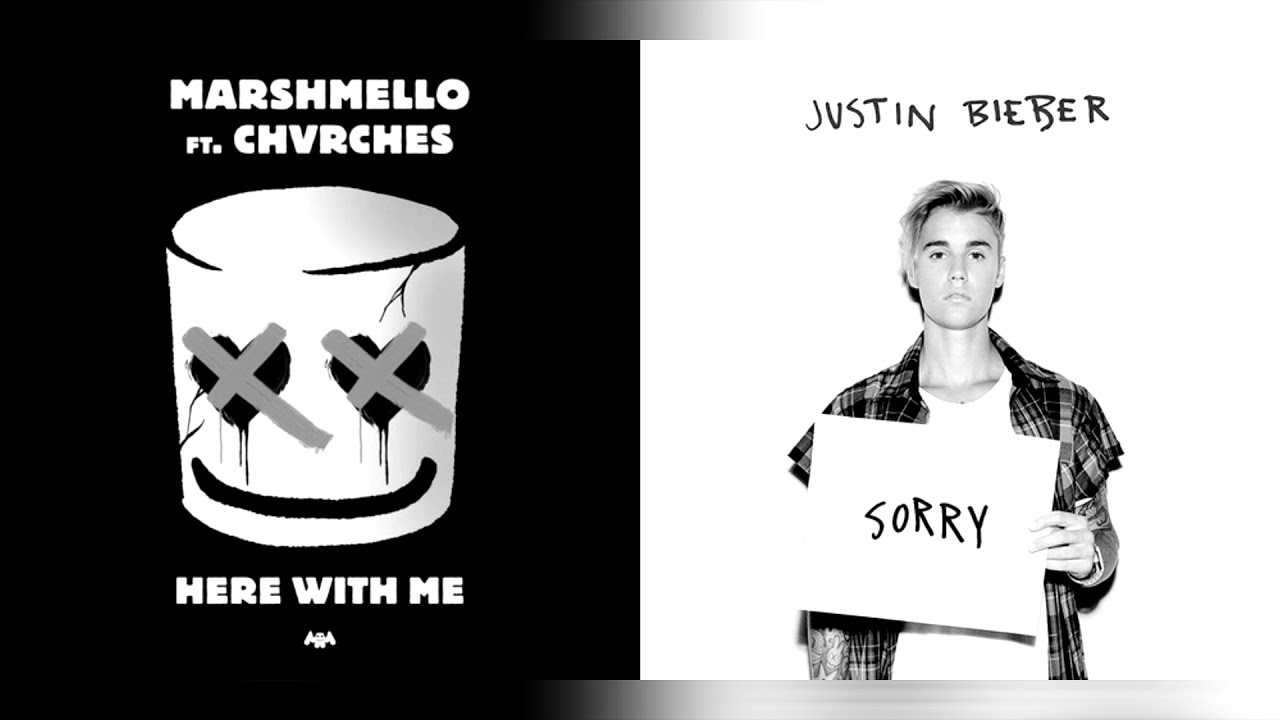 [OFFICIAL MASHUP] Sorry x Here With Me - Marshmello, Justin Bieber & CHVRCHES