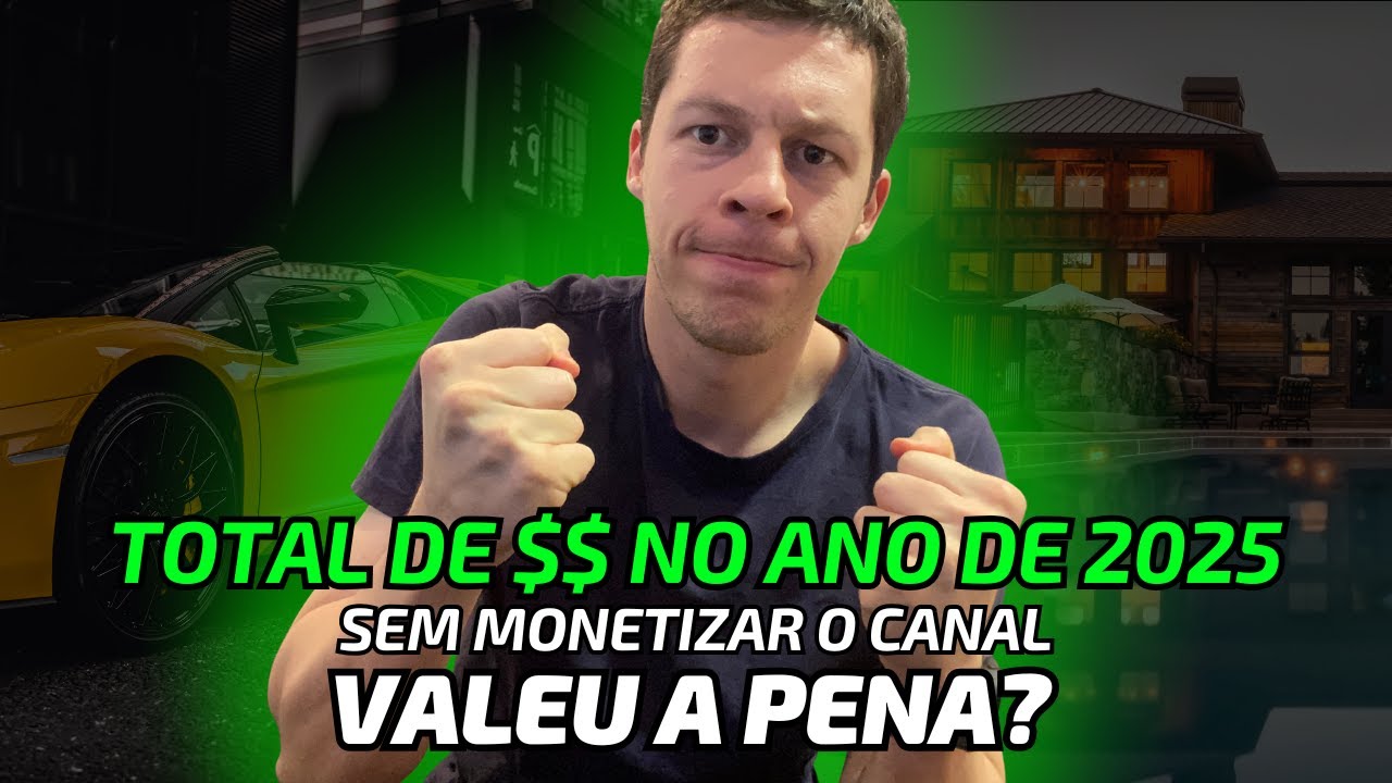 Quanto GANHEI NO TOTAL em 2025 fazendo poucos vídeos para o youtube sem aparecer?