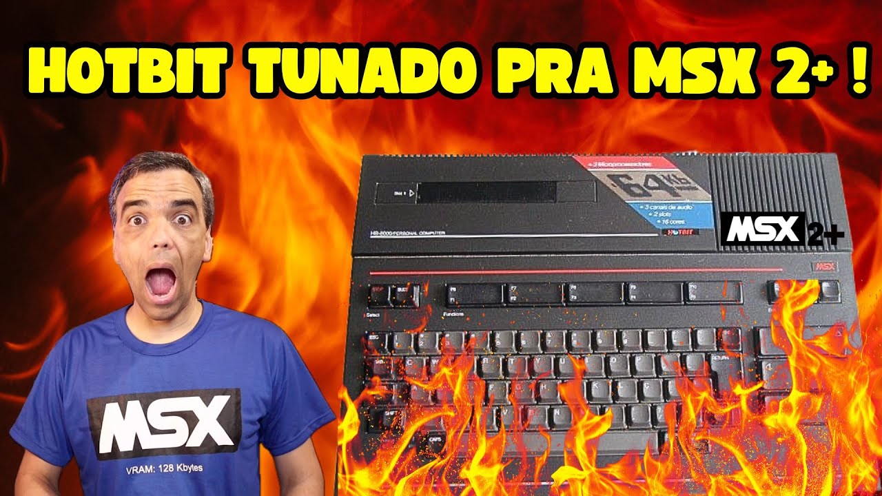 TUNEI MEU HOTBIT PARA MSX 2+ ! SOM FM, SCC, Wi-Fi e IMAGEM DE CINEMA!