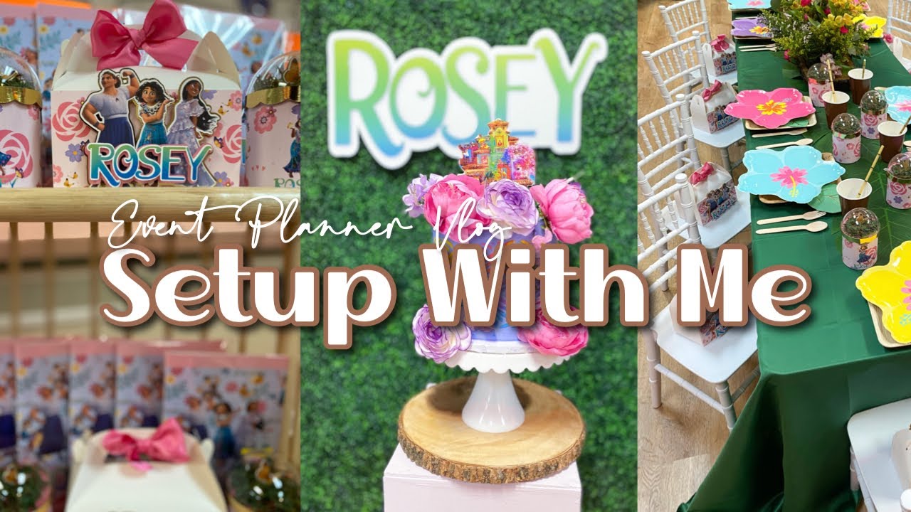 EVENT PLANNER VLOG| Set-Up With Me | Encanto Theme Party | DIY WITH KI