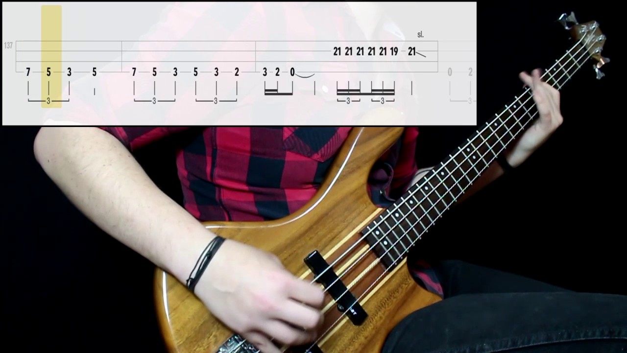 Yes - Roundabout (Bass Cover) (Play Along Tabs In Video)