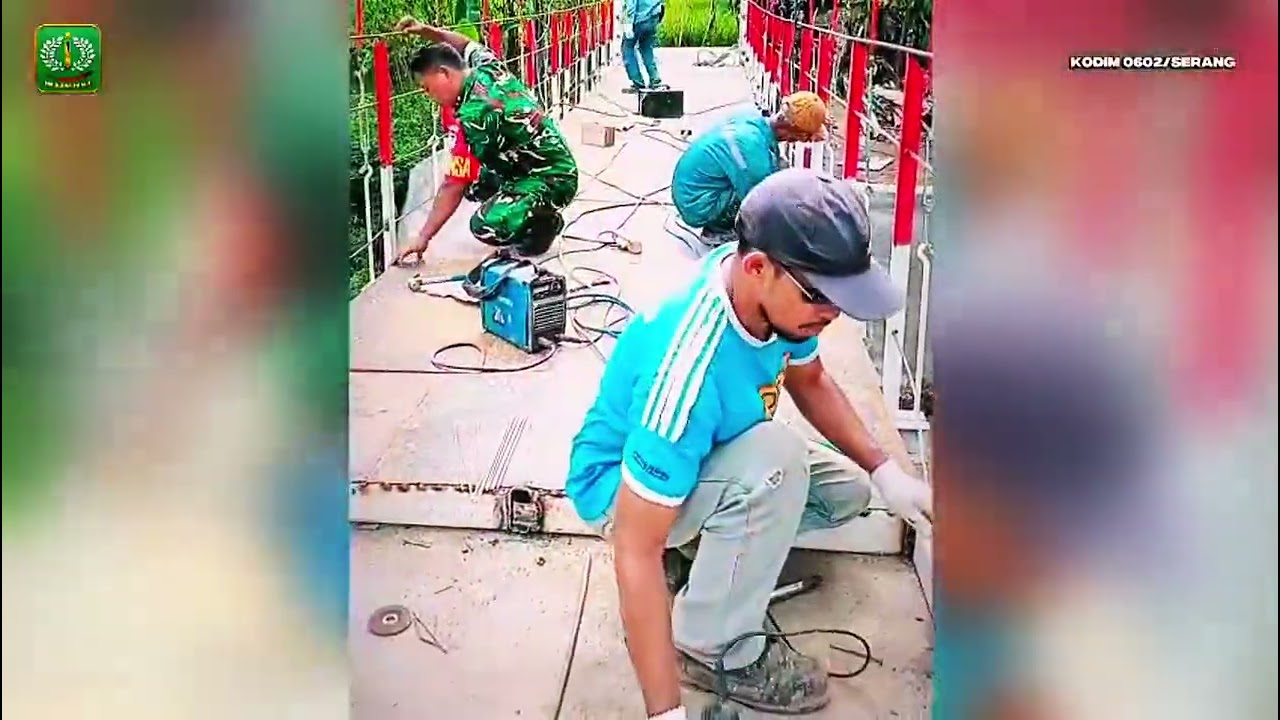 Jembatan Gantung Perintis Sungai Ciwaka, Kp. Mayak, Desa Baros, Kab. Serang.