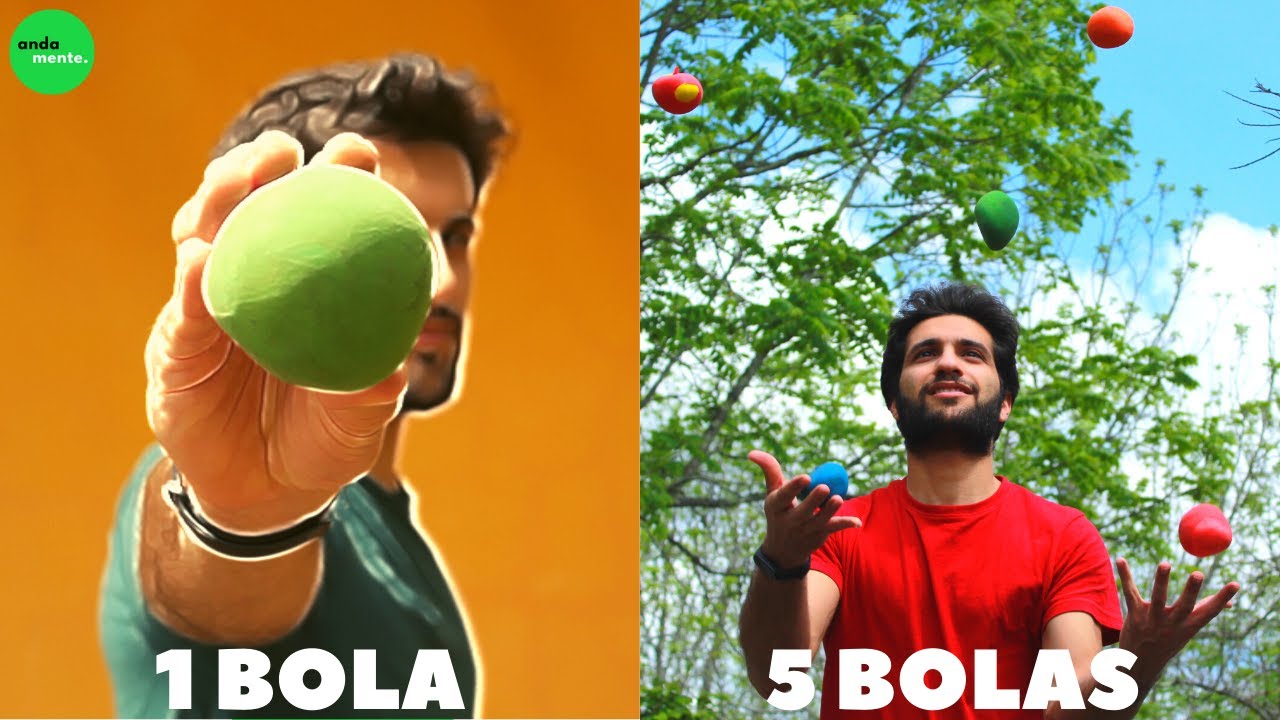 COMO APRENDI A FAZER MALABARISMO COM 5 BOLAS NUM MÊS | #1