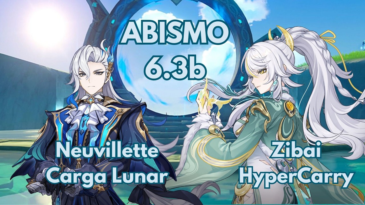 Abismo Spiral 6.3b | Neuvillette Carga Lunar & Zibai Cristalizar Lunar | Genshin Impact