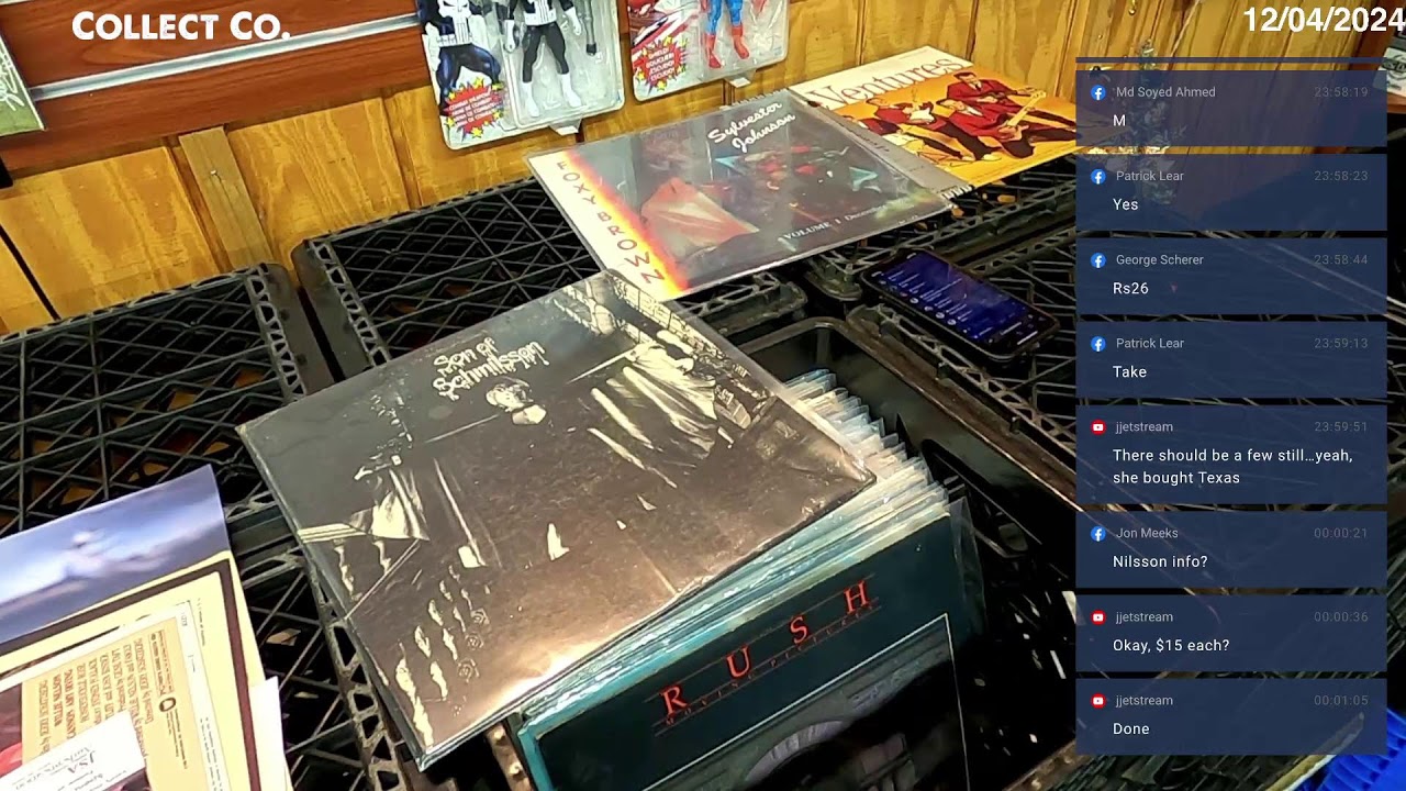 LIVE Vinyl Record Sale (Wednesday, 12/04/2024)