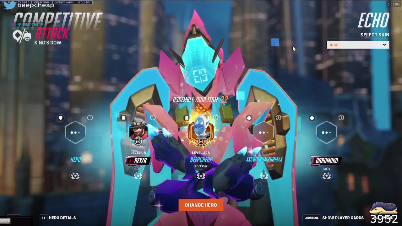 ECHO OP! TOP 500 ECHO! BEEPCHEAP ECHO GAMEPLAY OVERWATCH 2 SEASON 18