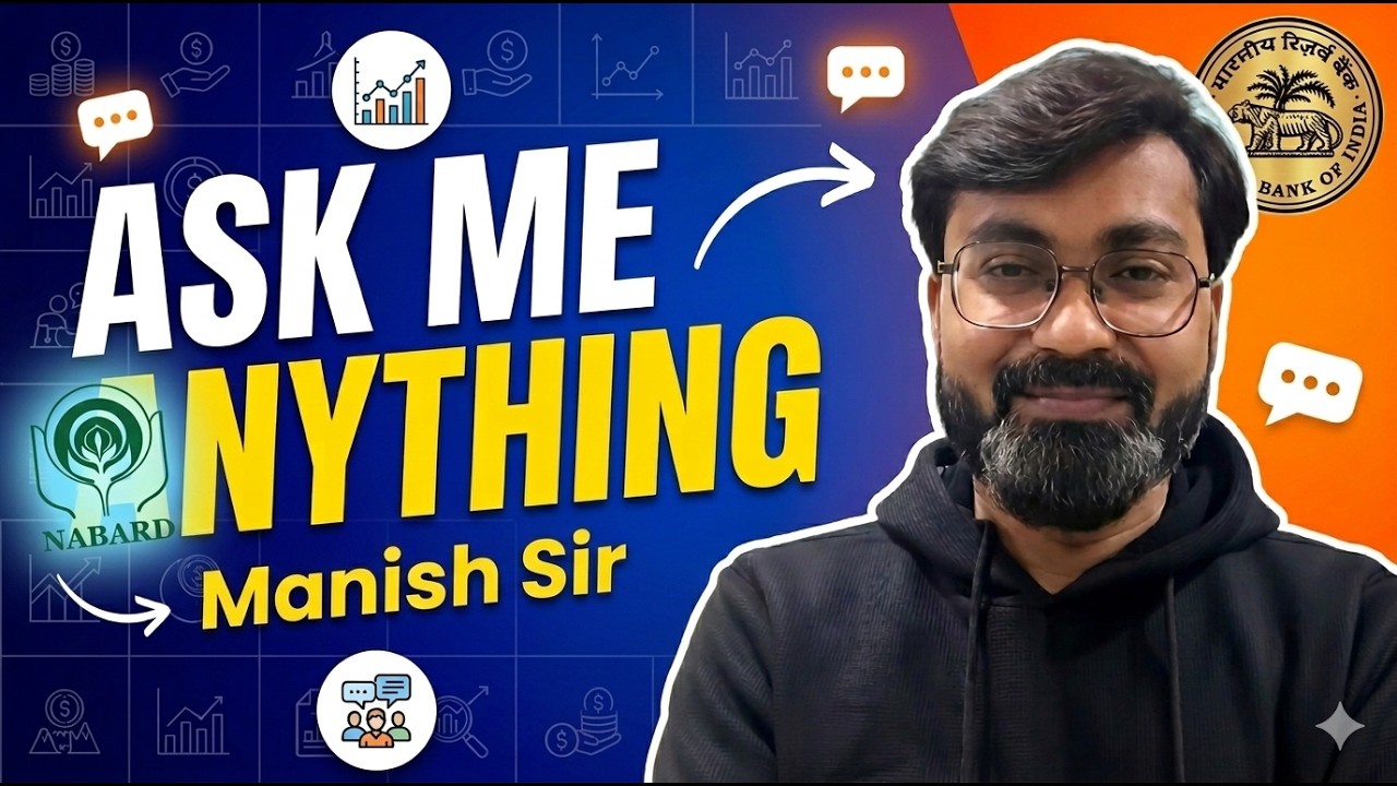 Ask Me Anything | RBI Grade B 2026 | NABARD | RBI Grade B Notification 2026 | Manish Sir