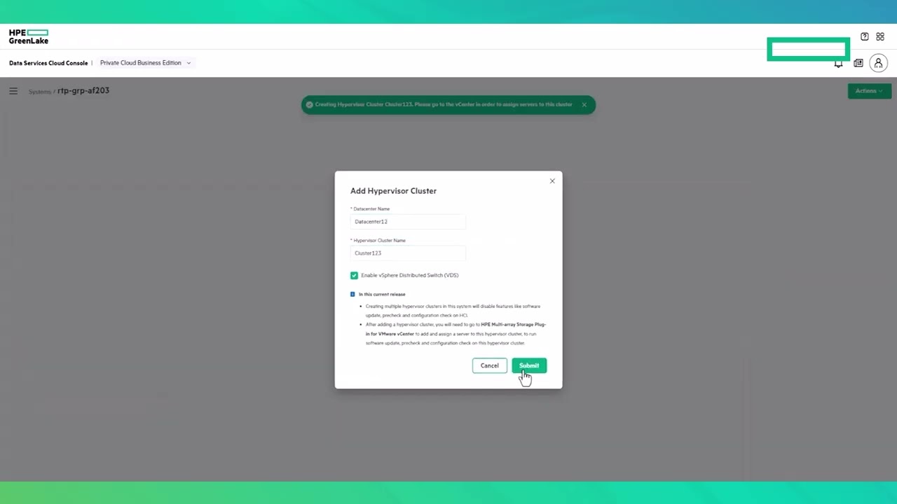 HPE GreenLake for Private Cloud Business Edition Product Demo