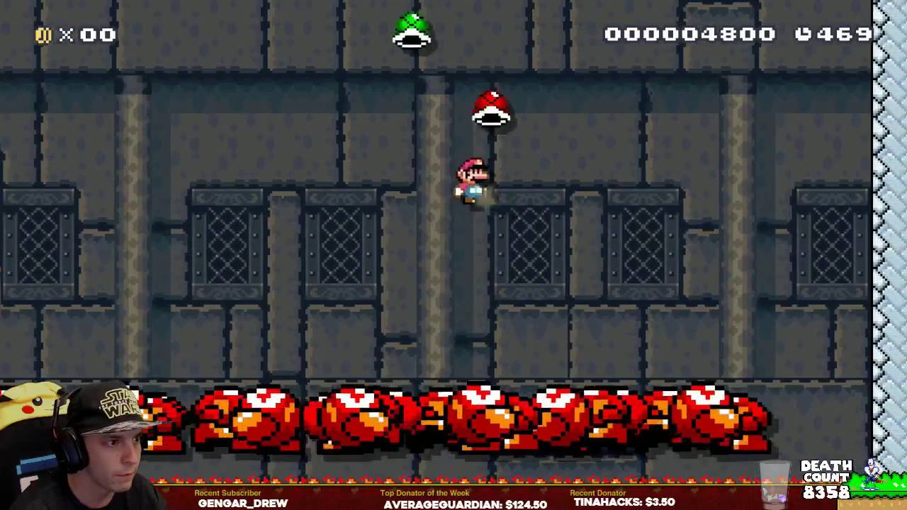 Mario Maker- UBREAK The Most Famous/Hard level in the World