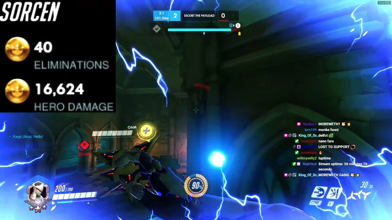 Necros Insane Nano Genji - 40 elims! [ Overwatch Season 27 Top 500 ]