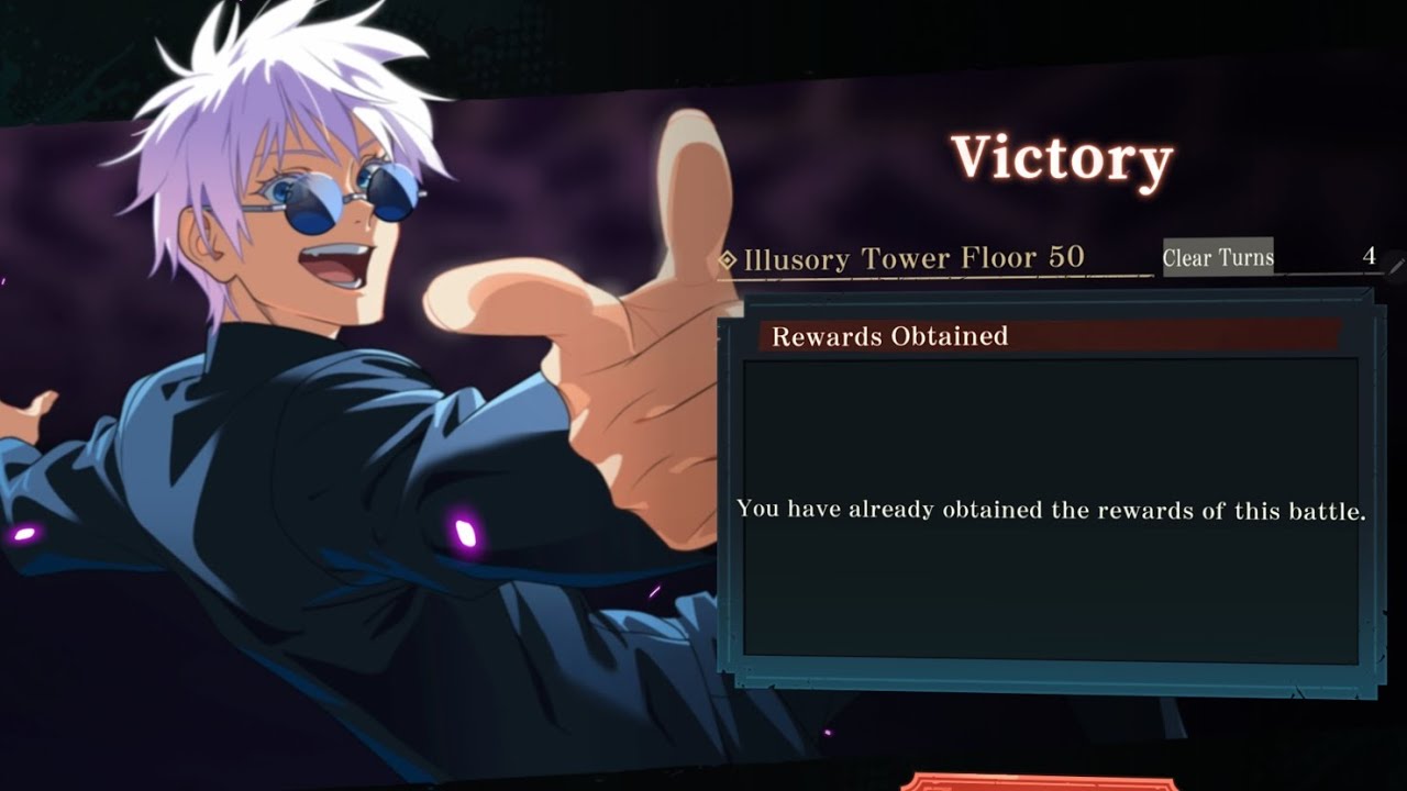 Illusory-Tower Floor 50 in 4 Turns | Jujutsu Kaisen Phantom Parade Global