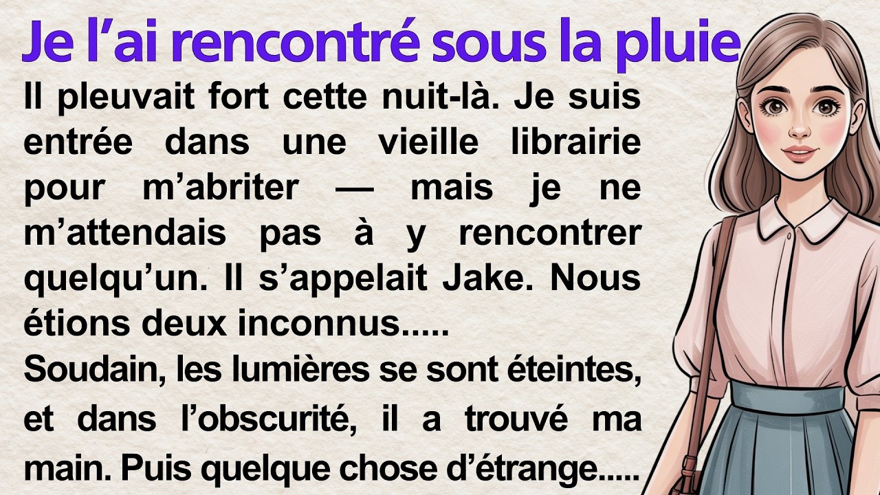 I Met Him in the rain 💕 | Learn French Through Simple Story (A1–A2) | French for Beginners