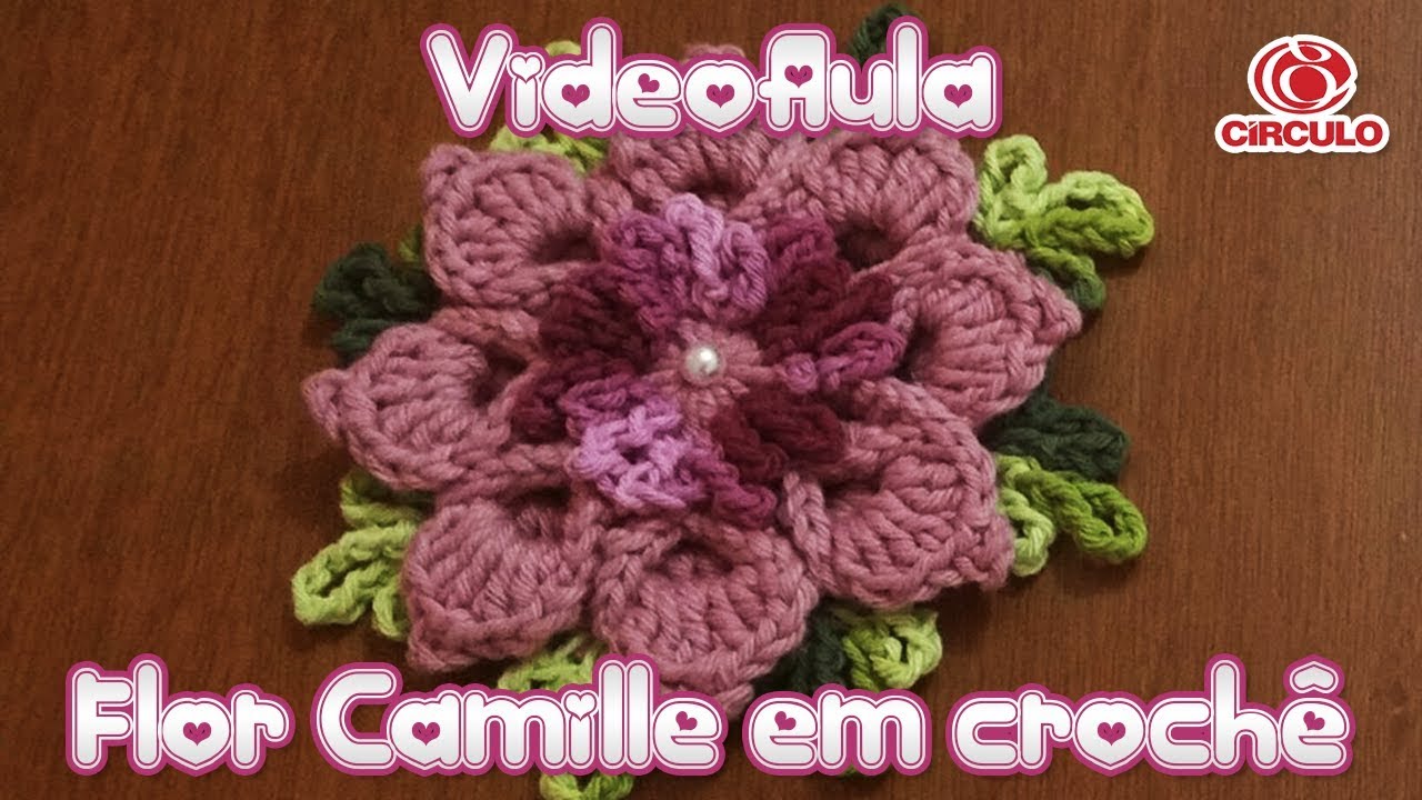 Flor Camille em crochê