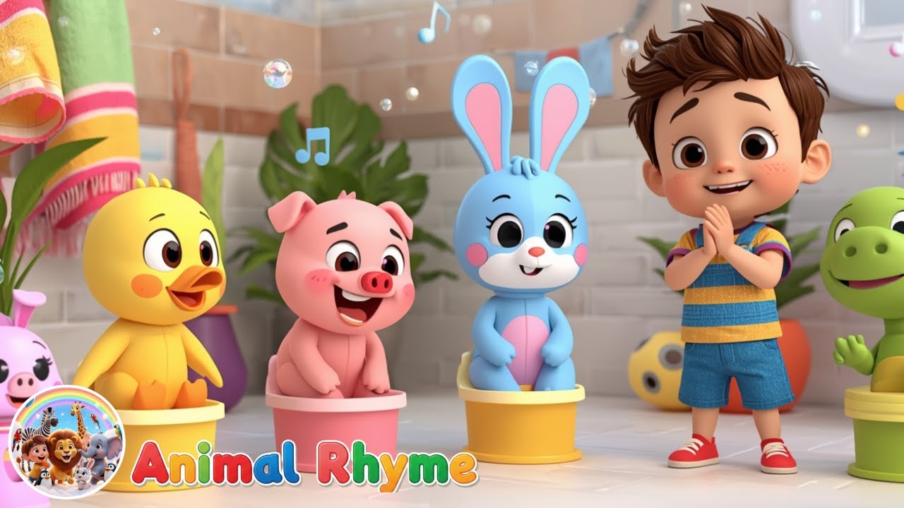 Potty Training Song | Jack&rsquo;s Viral Animal Routine | Toilet Training Fun