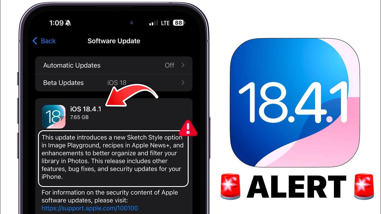 iOS 18.4.1 NEW UPDATE ALERT 🚨 - What You Need To Know!