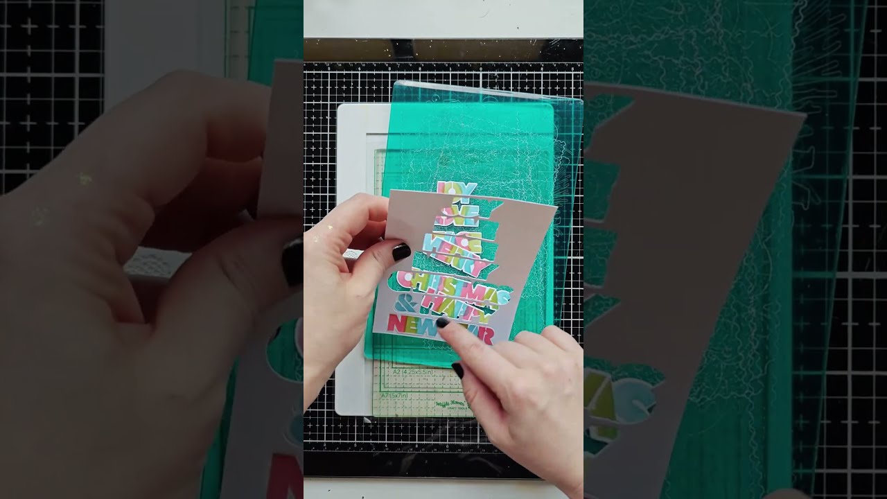 Easy Diecut Christmas Card Idea #waffleflowercrafts #christmascard #cardmaker