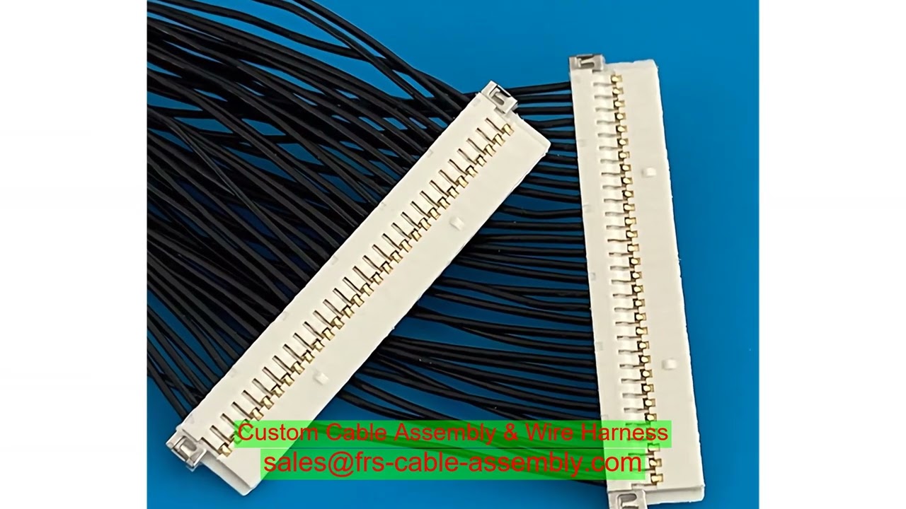 ultra low loss micro coax cable 20439-050E-14 samtec micro coax France manufacturer hss wiring harne