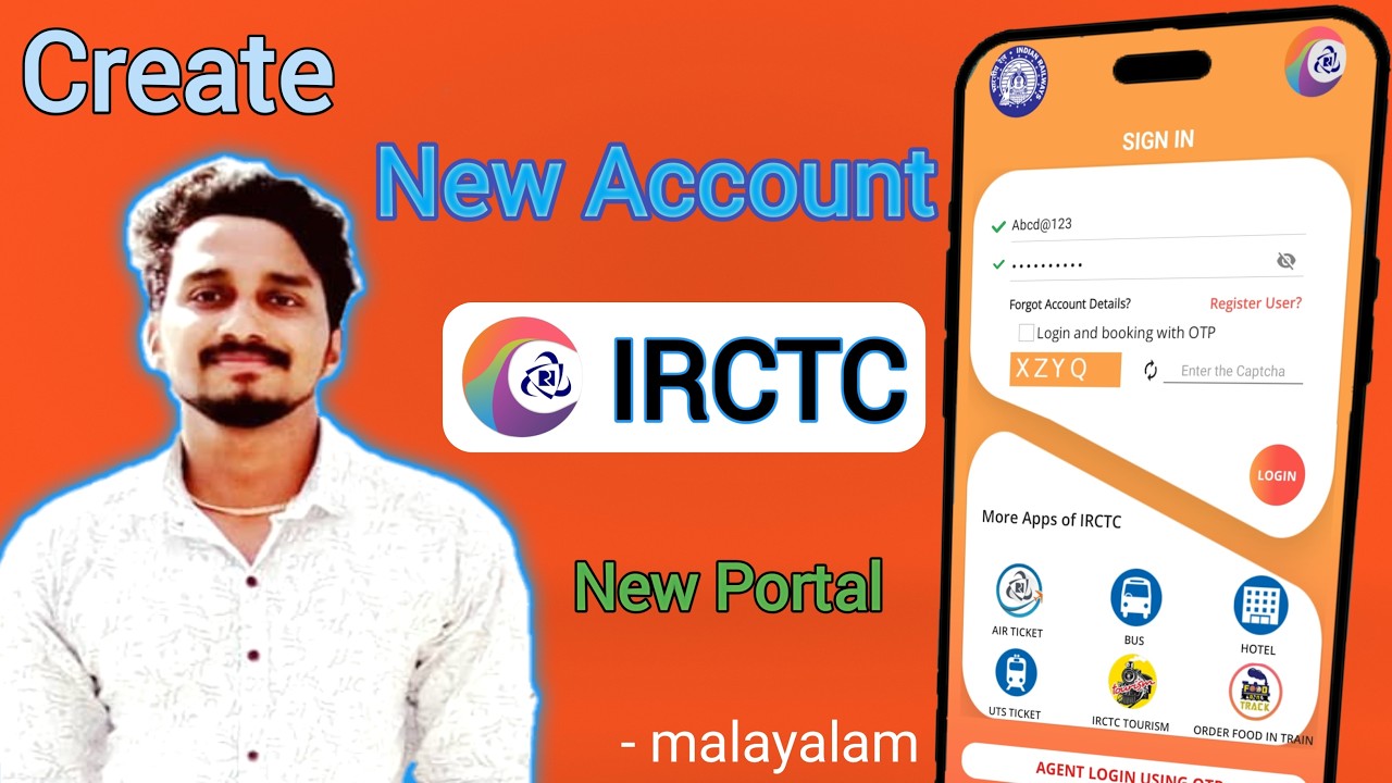 How to Create IRCTC Account Malayalam | How to Create IRCTC ID | Create IRCTC Account