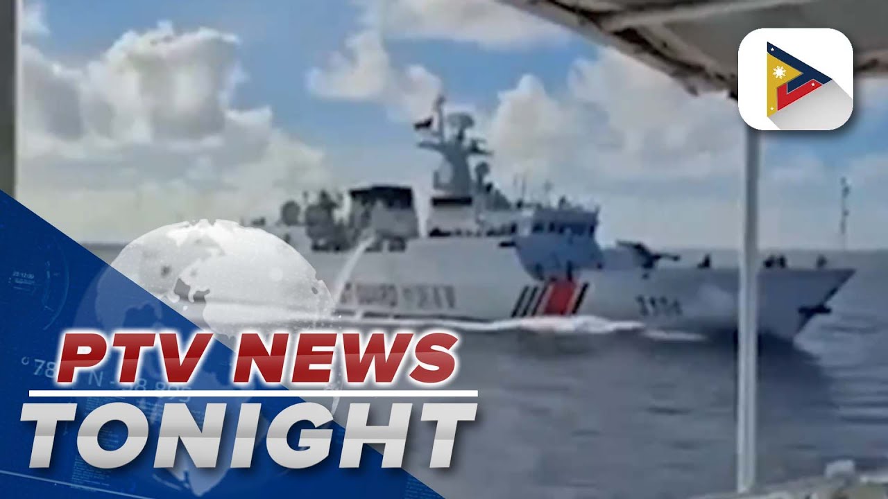 PLA Navy warship of China chases PCG vessels in Scarborough Shoal