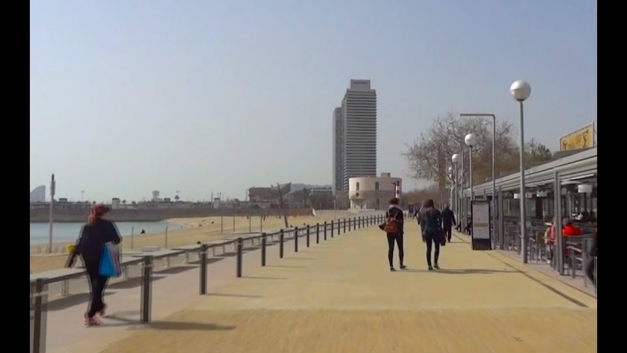 Barcelona - Rambla del Poblenou y playas Bogatell, Icària, Port Olímpic