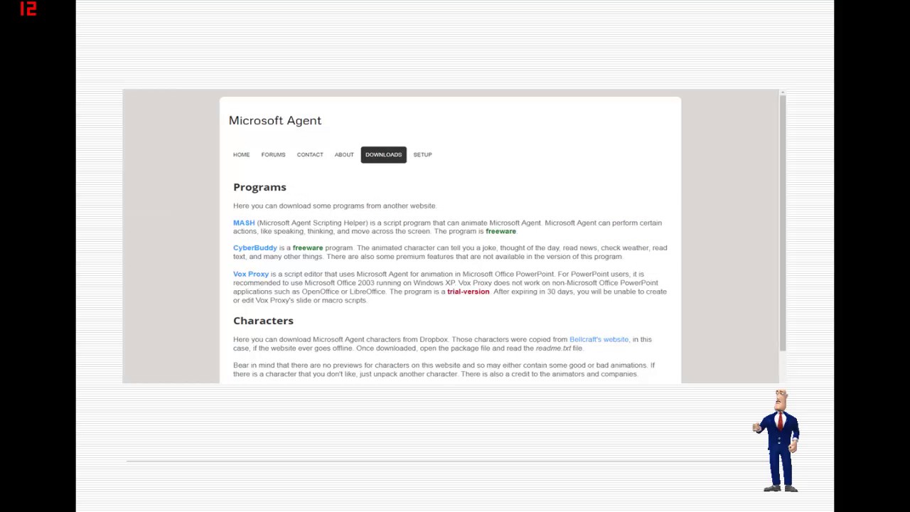 Microsoft Agent Webs & Wikia
