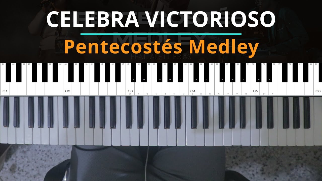 #TUTORIAL 01 CELEBRA VICTORIOSO (Pentecostés Medley) - Pentecostés Worship feat. Alett Frias - piano
