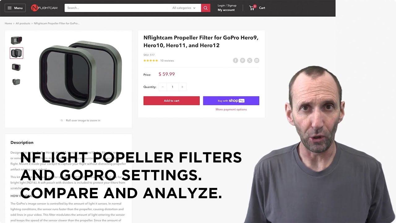 Propeller Filtering and GoPro Settings