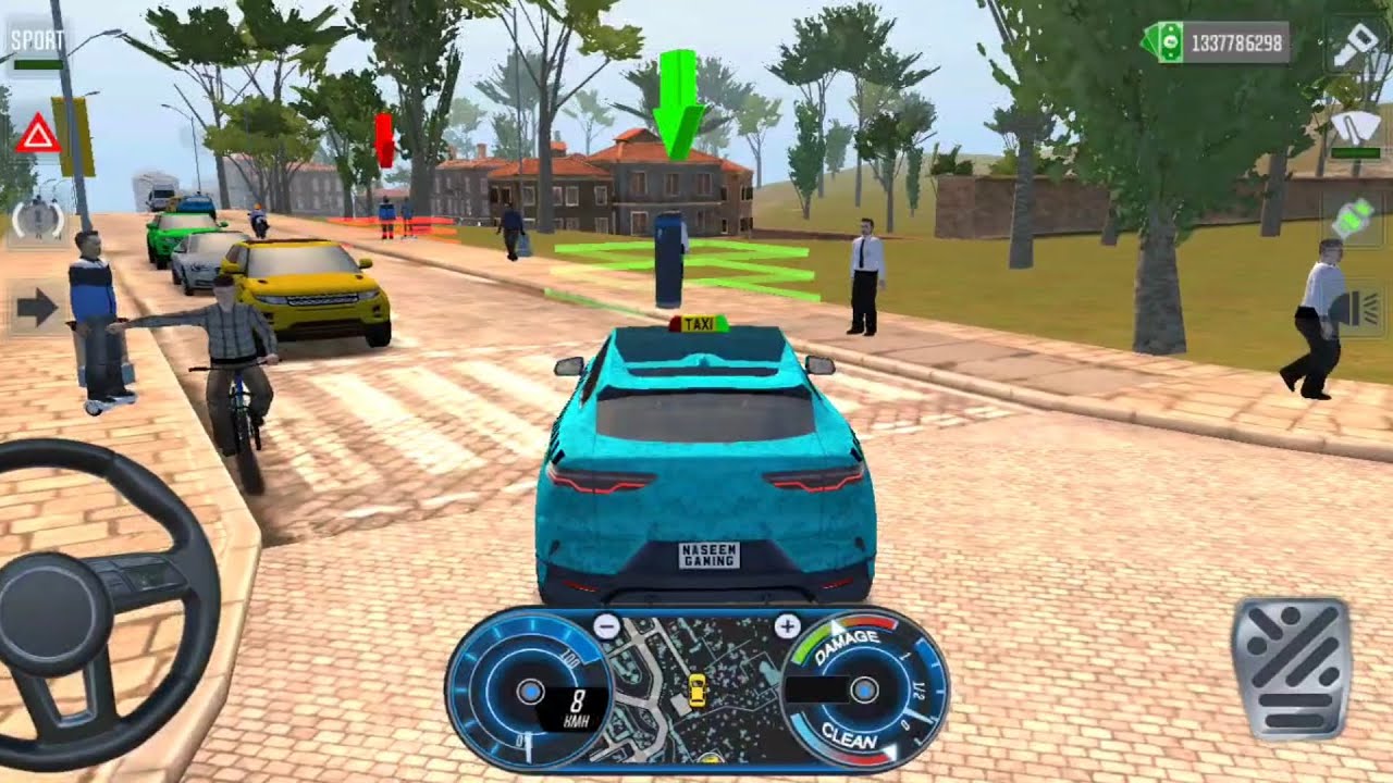 City Taxi Sim 3D - Realistic Car Driving Games Android iOS Gameplay