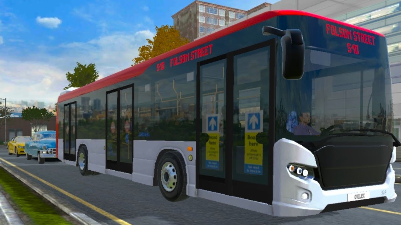 Bus Simulator EVO gameplay. Boston. Route #5. Android Gameplay. Open world bus driving.