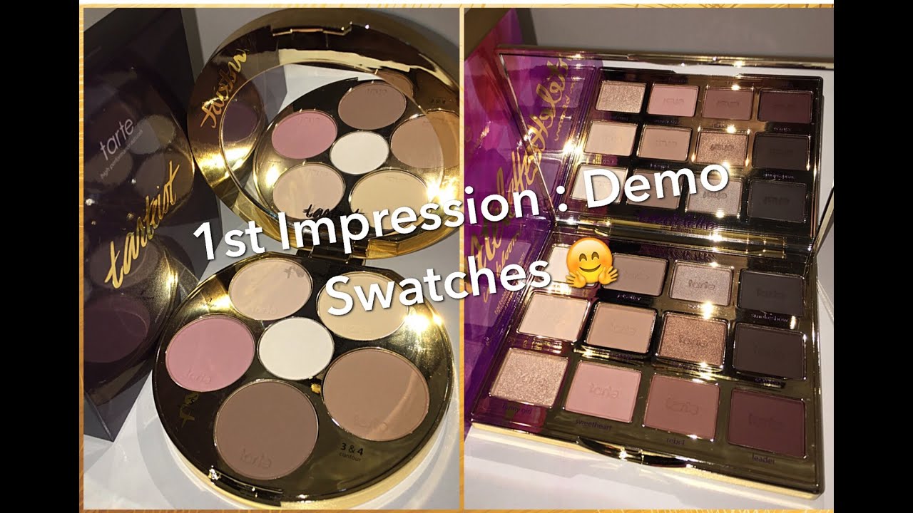 Tartelette In Bloom & Tarteist Contour Palettes : 1st Impression : Demo : Swatches
