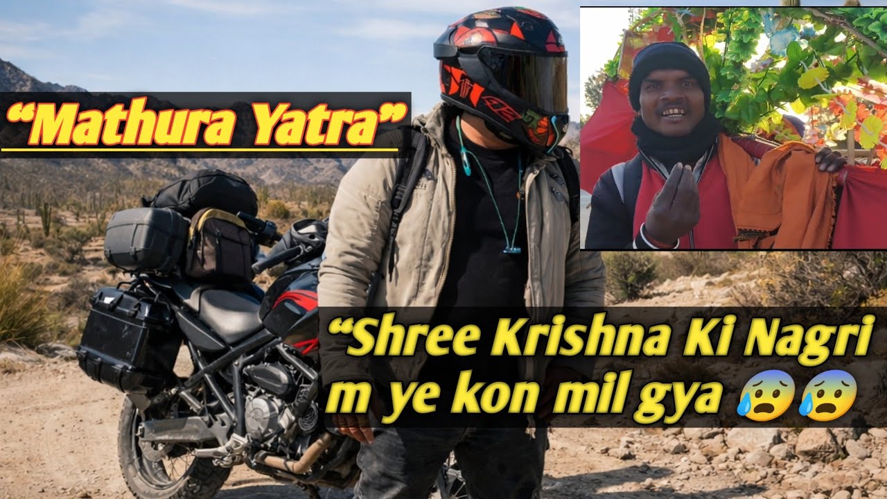 Bike Se Mathura Yatra 🛕 | Shree Krishna Ki Nagri Mein Ye Kon Mil Gaya 😲 | Vlog