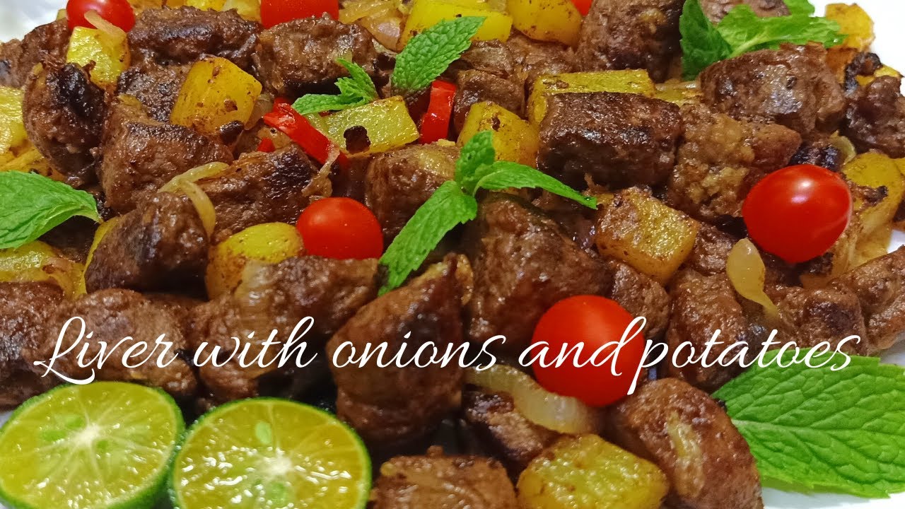 Liver with onions and potatoes is great when cooked properly \ EASY RECIPE \ #BEEFLIVER #CHEAP
