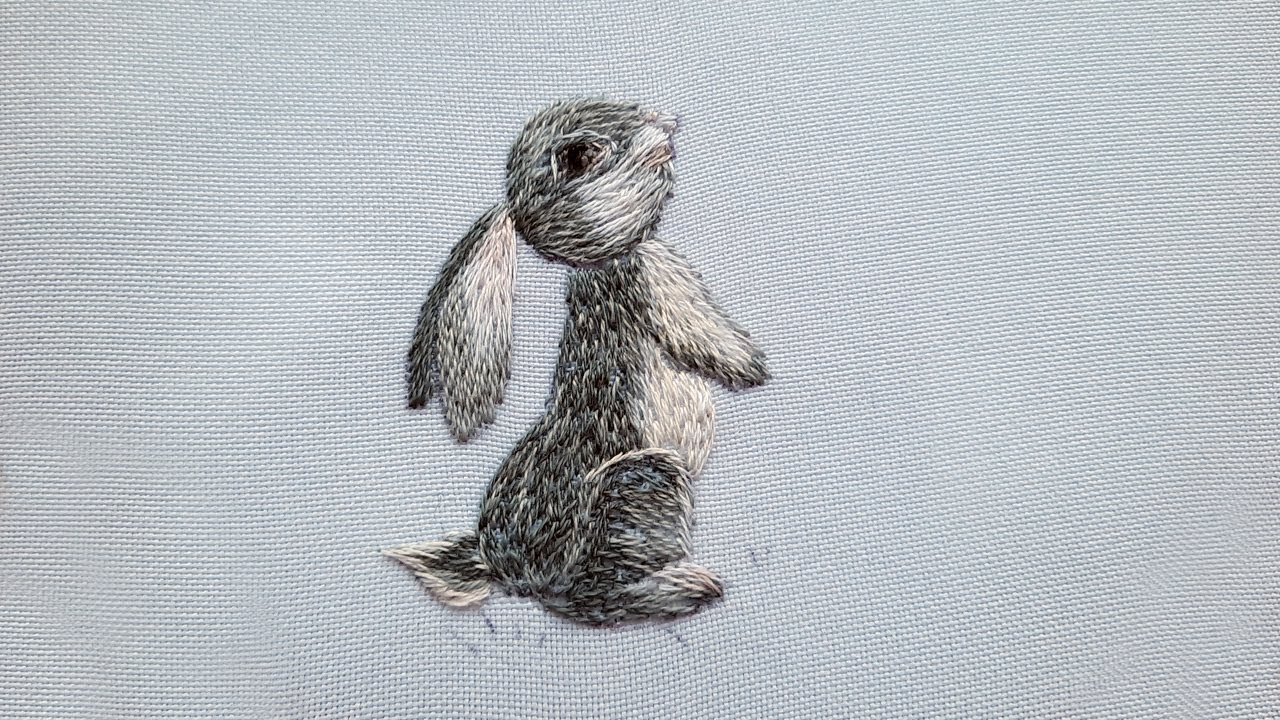 How to Embroider a Bunny - DIY Hand Embroidery