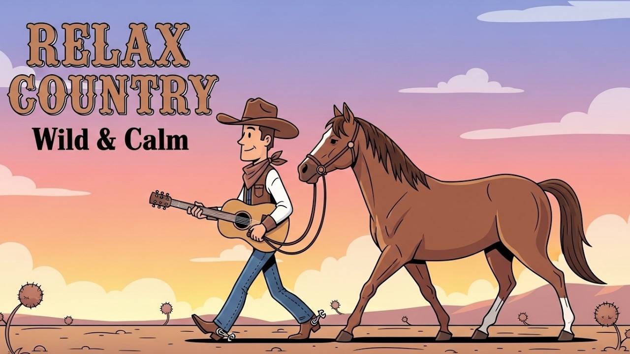 Relaxing Western Country Music 🌄 Calm Cowboy Songs for Peaceful Mood