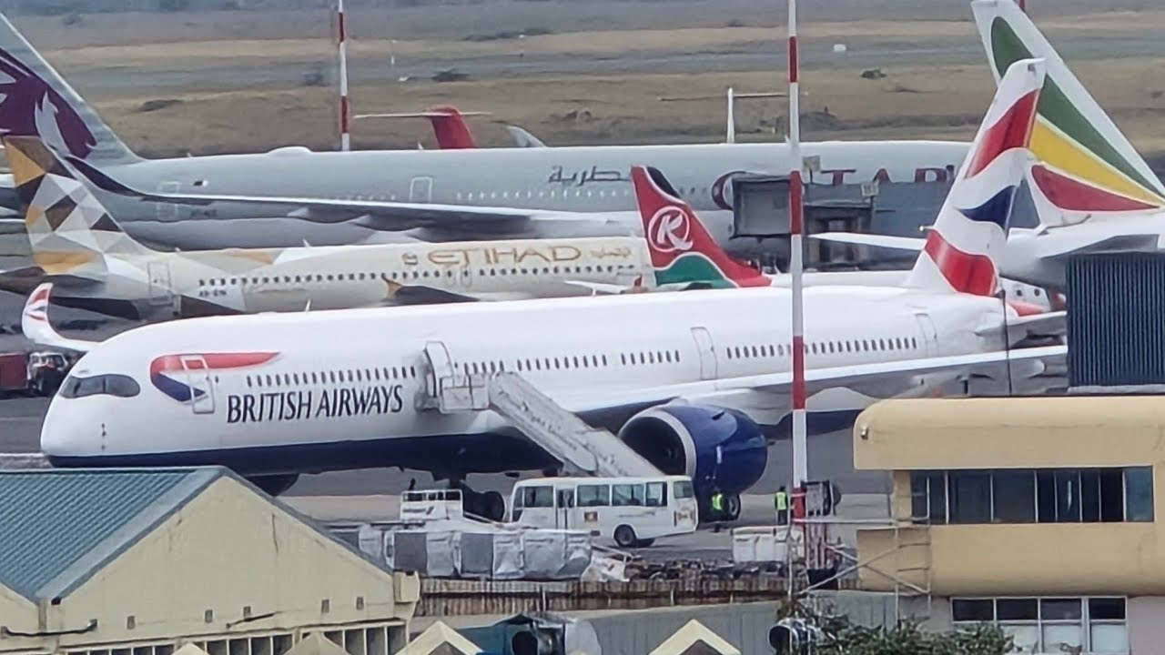 70 MINUTES of close up Plane Spotting | Nairobi, Kenya! Ft. 747, A350, IL 76, B777-300ER