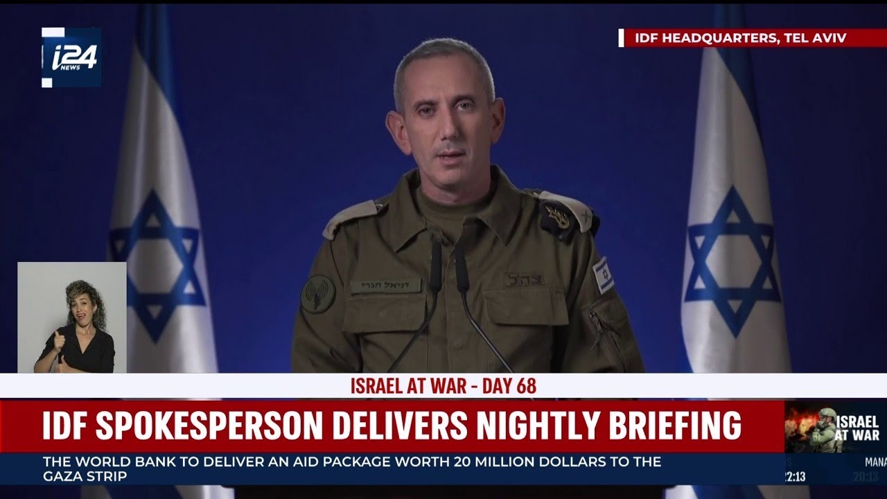 IDF's Spokesperson delivers nightly briefing after nine soldiers were killed in Gaza