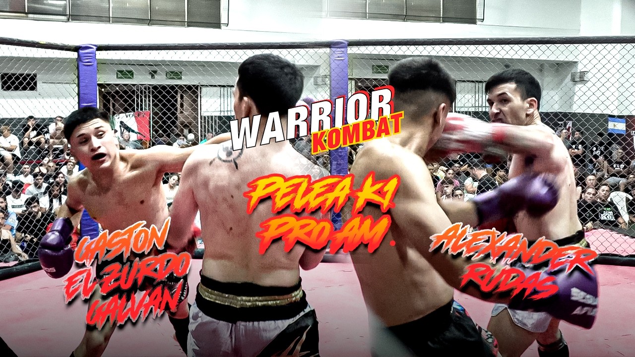 Pelea K1 Pro Am Warrior Kombat - Gaston El Zurdo Galvan Vs Alexander Rudas