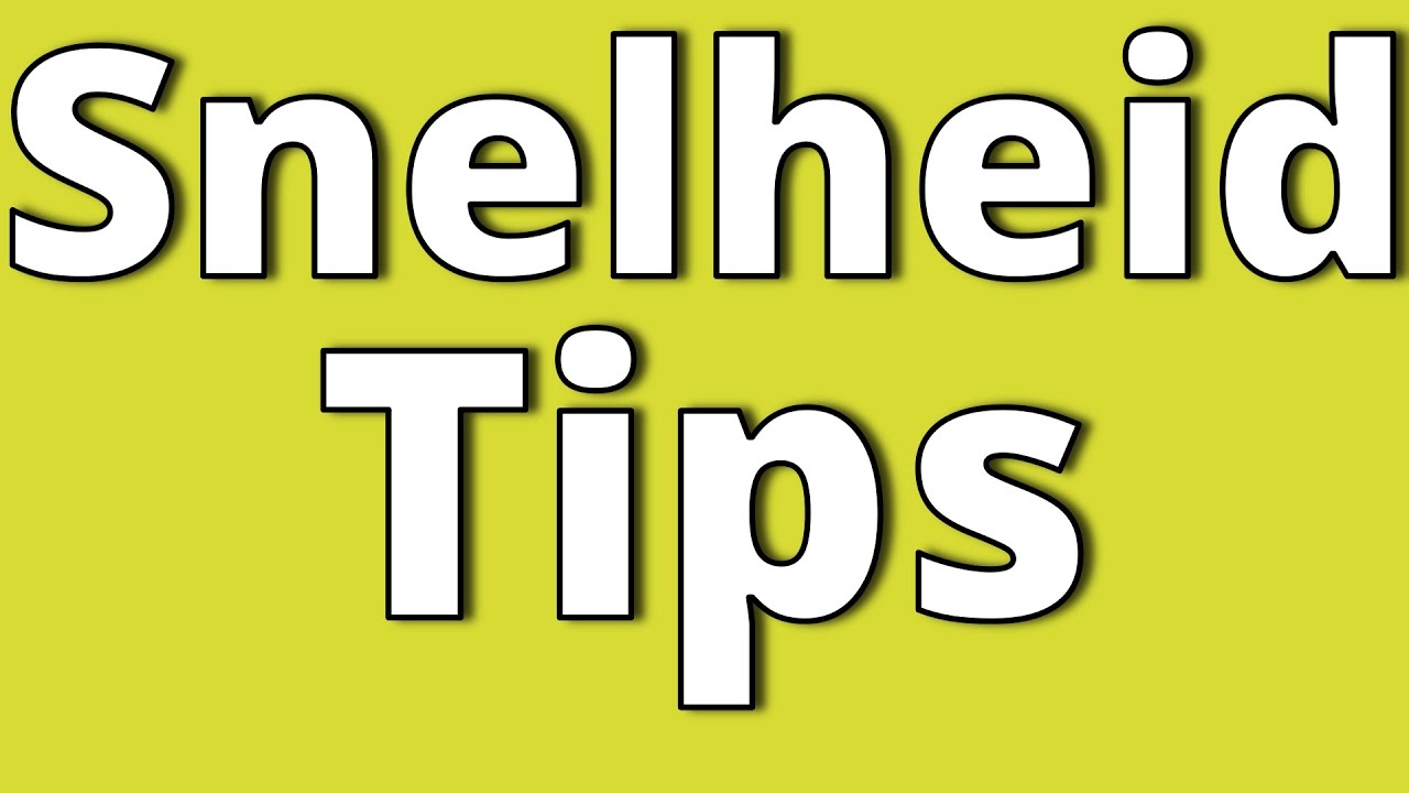 Snelheid | Tips over snelheden | Hoe hard mag je?