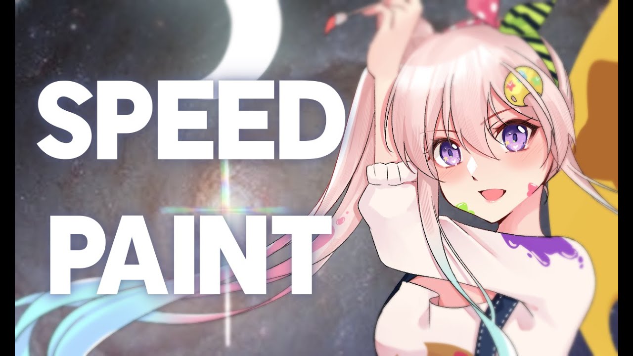 【 Speed Painting 】Making Gacha Splash Art【 iofi / ホロライブ 】