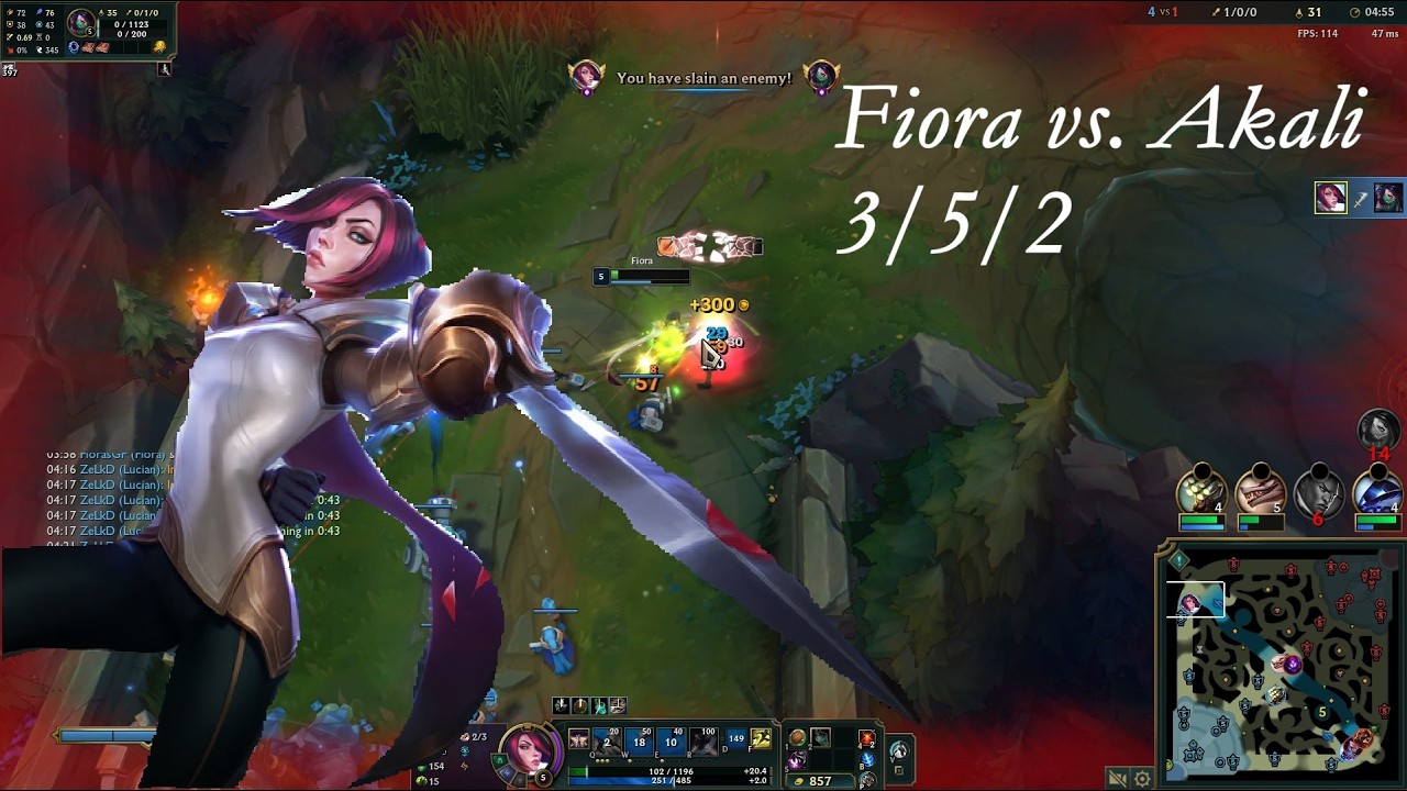 Fiora vs. Akali &mdash; Shrouded in Difficulty